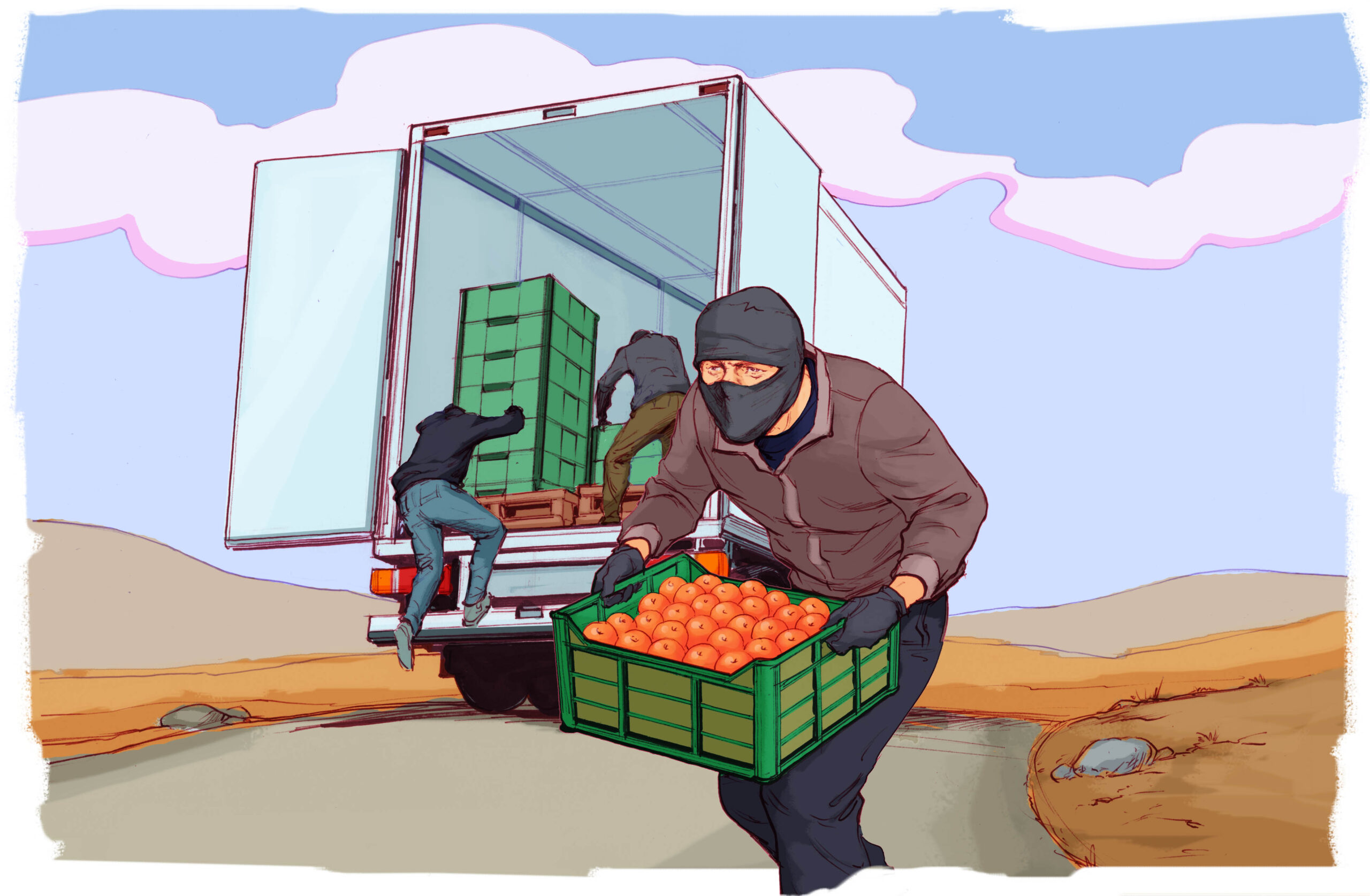 Cargo Theft Illustration Food Beverage